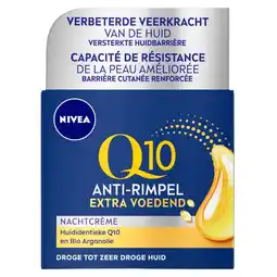 Kruidvat NIVEA Q10 Power Extra Voedende Anti-Rimpel Nachtcrème aanbieding