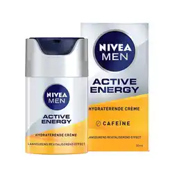 Kruidvat NIVEA Men Active Energy Hydraterende Gezichtscrème aanbieding