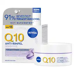 Kruidvat NIVEA Q10 Power Sensitive Anti-Rimpel Dagcrème aanbieding