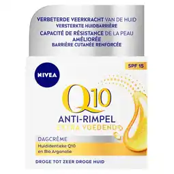 Kruidvat NIVEA Q10 Power +Extra Voedende Anti-Rimpel Dagcrème aanbieding