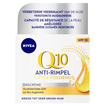 Kruidvat NIVEA Q10 Power +Extra Voedende Anti-Rimpel Dagcrème aanbieding