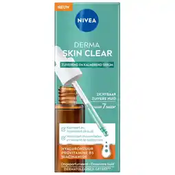 Kruidvat NIVEA Derma Skin Clear Zuiverend en Kalmerend Serum aanbieding