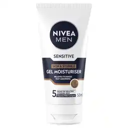 Kruidvat NIVEA Men Sensitive Huid & Stoppelbaard Gezichtsgel aanbieding
