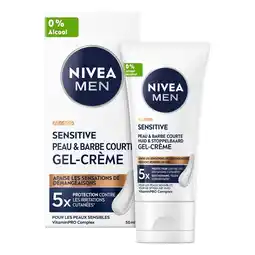 Kruidvat NIVEA Men Sensitive Huid & Stoppelbaard Gezichtsgel aanbieding
