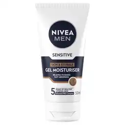 Kruidvat NIVEA Men Sensitive Huid & Stoppelbaard Gezichtsgel aanbieding