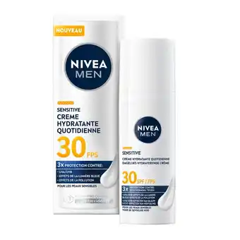 Kruidvat NIVEA Men SPF30 Sensitive Dagelijkse Beschermende Hydraterende Crème aanbieding