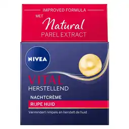 Kruidvat NIVEA Vital Anti-Rimpel Herstellende Nachtcrème aanbieding