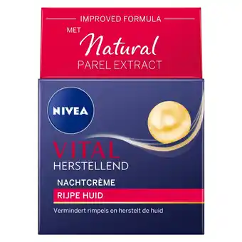 Kruidvat NIVEA Vital Anti-Rimpel Herstellende Nachtcrème aanbieding