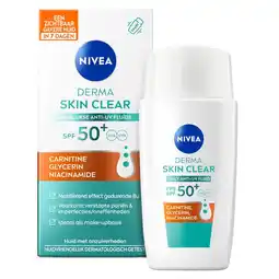 Kruidvat Nivea Derma Skin Clear Dagelijkse Anti-Uv Fluïde aanbieding