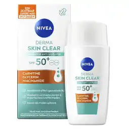 Kruidvat Nivea Derma Skin Clear Dagelijkse Anti-Uv Fluïde aanbieding