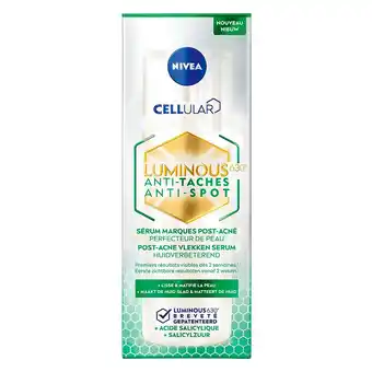 Kruidvat NIVEA Cellular Luminous630 Anti-Spot Post-Acne Vlekken Serum aanbieding