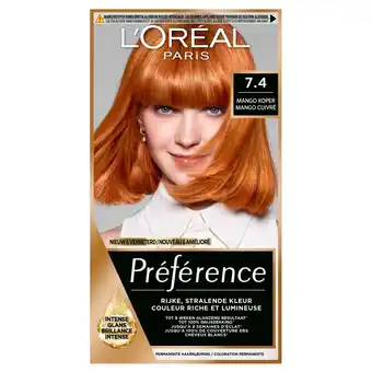 Kruidvat L'Oréal Paris Préférence 7.4 Dublin Permanente Haarkleuring aanbieding