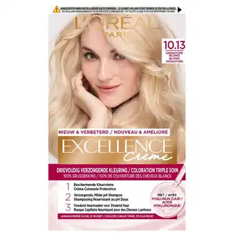 Kruidvat L'Oréal Paris Excellence Crème 10.13 Signature Blond Permanente Haarkleuring aanbieding