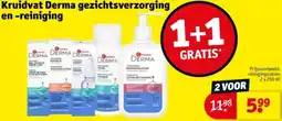 Kruidvat Kruidvat Derma gezichtsverzorging en reiniging aanbieding