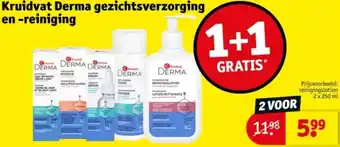 Kruidvat Kruidvat Derma gezichtsverzorging en reiniging aanbieding