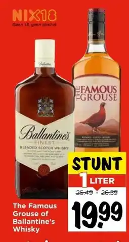 Vomar Voordeelmarkt The Famous Grouse of Ballantine's Whisky aanbieding