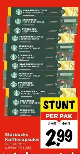 Vomar Voordeelmarkt Starbucks Koffiecapsules aanbieding
