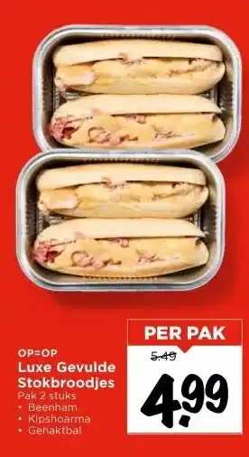 Vomar Voordeelmarkt Luxe Gevulde Stokbroodjes aanbieding
