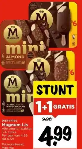 Vomar Voordeelmarkt Magnum IJs aanbieding
