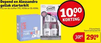 Kruidvat Depend en Alessandro gellak starterkit aanbieding