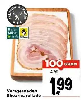 Vomar Voordeelmarkt Versgesneden Shoarmarollade aanbieding