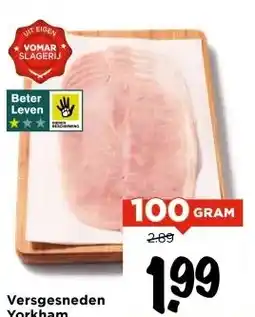 Vomar Voordeelmarkt Versgesneden Yorkham aanbieding