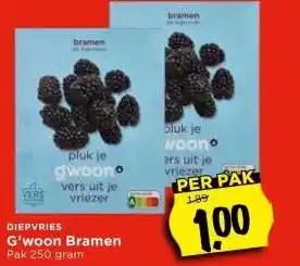 Vomar Voordeelmarkt G'woon Bramen aanbieding
