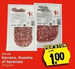 Vomar Voordeelmarkt Serrano, Rosette of Spianata aanbieding
