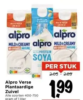 Vomar Voordeelmarkt Alpro Verse Plantaardige Zuivel aanbieding