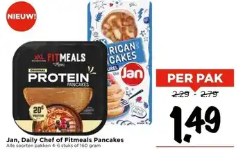 Vomar Voordeelmarkt Jan, Daily Chef of Fitmeals Pancakes aanbieding