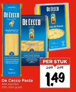 Vomar Voordeelmarkt De Cecco Pasta aanbieding