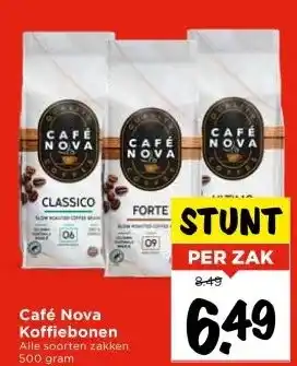 Vomar Voordeelmarkt Café Nova Koffiebonen aanbieding