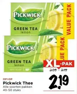 Vomar Voordeelmarkt Pickwick Thee aanbieding