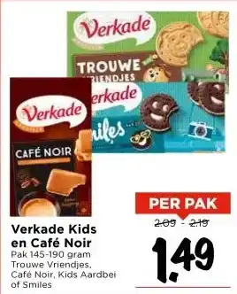 Vomar Voordeelmarkt Verkade Kids en Café Noir aanbieding