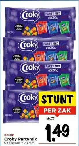Vomar Voordeelmarkt Croky Partymix aanbieding