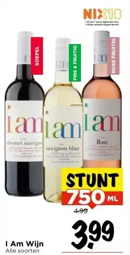 Vomar Voordeelmarkt I Am Wijn aanbieding