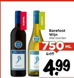 Vomar Voordeelmarkt Barefoot Wijn aanbieding