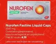 Vomar Voordeelmarkt Nurofen Fastine Liquid Caps aanbieding
