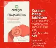 Vomar Voordeelmarkt Curalyn Maag- tabletten Bij brandend aanbieding