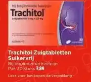 Vomar Voordeelmarkt Trachitol Zuigtabletten Suikervrij aanbieding