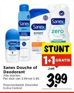 Vomar Voordeelmarkt Sanex Douche of Deodorant aanbieding