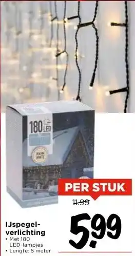 Vomar Voordeelmarkt IJspegel- verlichting aanbieding