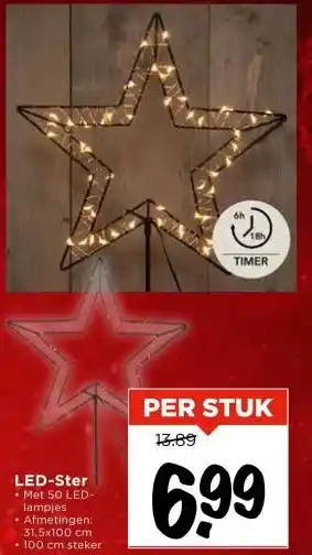 Vomar Voordeelmarkt LED-Ster aanbieding