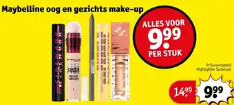 Kruidvat Maybelline oog en gezichts make-up aanbieding