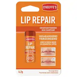 Kruidvat O'Keeffe's Lip Repair Ongeparfumeerde Lippenbalsem aanbieding
