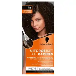Kruidvat Schwarzkopf Vital R4 Donkerbruin Haarverf Uitgroeiset aanbieding