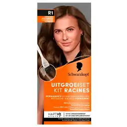 Kruidvat Schwarzkopf R1 Licht- Tot Middenbruin Haarverf Uitgroeiset aanbieding