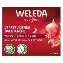 Kruidvat Weleda Granaatappel & Maca Verstevigende Peptiden Nachtcrème aanbieding