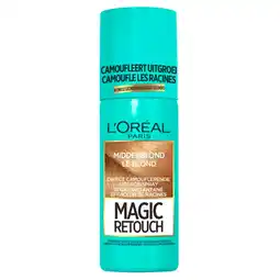 Kruidvat L'Oréal Paris Magic Retouch Middenblond Camouflerende Uitgroeispray aanbieding