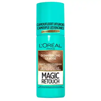 Kruidvat L'Oréal Paris Magic Retouch Donkerblond Camouflerende Uitgroeispray aanbieding